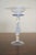 Italian Vintage Venetian Murano-Style Dolphin Stem Glass Compote With Cobalt Rim For Sale - Image 3 of 9