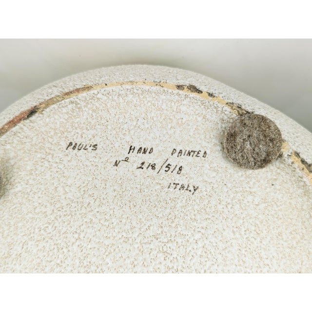 Large Mid-Century Hand-Painted Ceramic Vase by L. Poggi Assalini for Ce as Albisola, Italy, 1950s For Sale - Image 14 of 18