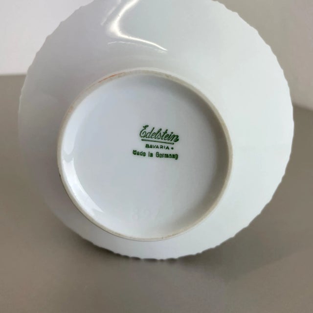 Op Art Biscuit Porcelain Vases from Edelstein Bavaria, Germany, 1970s, Set of 2 For Sale - Image 17 of 18