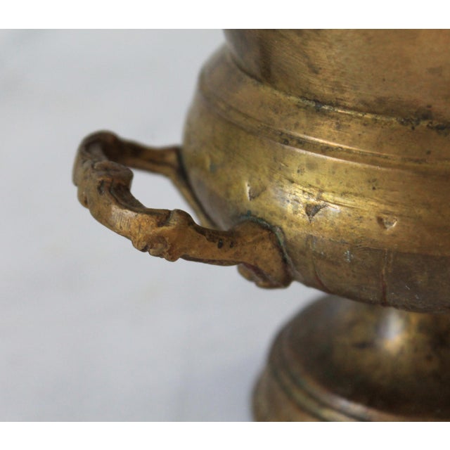 Metal Vintage Brass Planter or Catchepot For Sale - Image 7 of 10