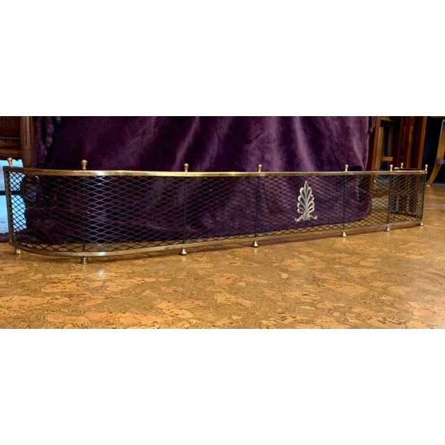 Vintage Brass and Black Fireplace Fender Chairish