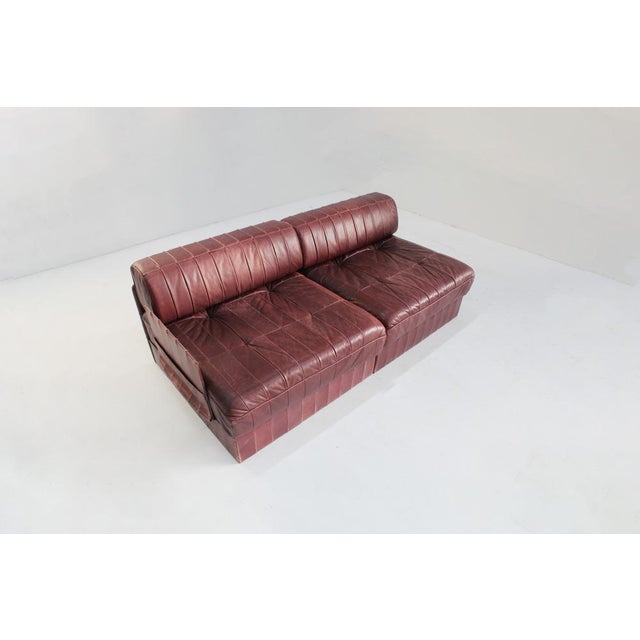 DS 88 Modular Sofa in Patchwork Leather, Switzerland, 1970s, Set of 2 For Sale - Image 6 of 11