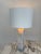 Contemporary Modern Alabaster and Lucite Table Lamp For Sale - Image 4 of 11