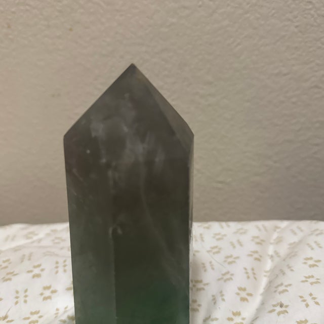 Wide Rainbow Fluorite Obelisk Tower For Sale - Image 4 of 7