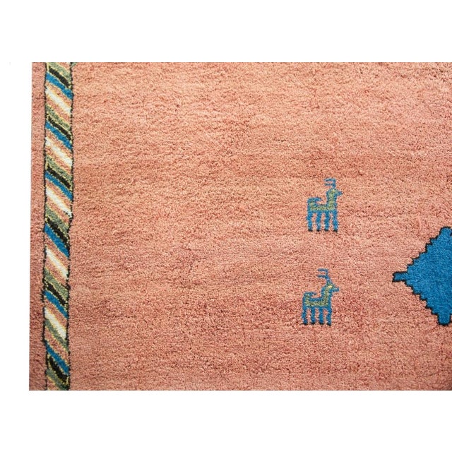 Vintage Persian Gabbeh Rug For Sale - Image 10 of 12
