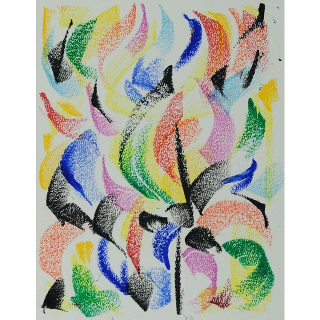Françoise GALLE (1940) Abstract Rose Colored pastel Signed in felt-tip pen by the artist On heavy paper, 24 x 32 cm...