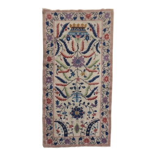 Early 20th Century Eclectic Chinese Art Deco Scatter Rug - 3' x 5'8" For Sale