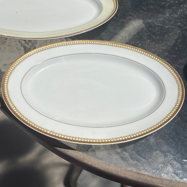 Art Deco 1920s Haviland and Co. Limoges Schleiger 278 Pattern Platters - Set of 2 For Sale - Image 3 of 4