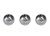 Modern Titanium 3.5" Silver Ball Candles, Set of 3 For Sale - Image 3 of 3