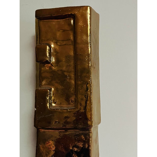 Tribal Set of 4, Abstract, Tribal Wall Sculpture Set For Sale - Image 3 of 10