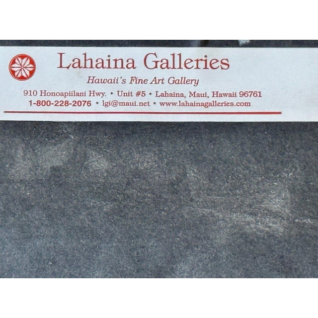 Yankel Ginzburg Original Signed Mixed Media Painting - Study for Shore Lights - Luminous Nautical Harbor Scene For Sale - Image 11 of 14