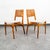 Mid Century Modern Dining Chairs Set 4 E. Knudsen White Oak Brown Cane Restored For Sale - Image 4 of 12