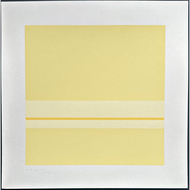 1970s Antonio Calderara, Untitled, 1971, Color Screen Print For Sale - Image 5 of 5