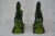 Art Deco Art Deco Green Glass Towering Horse Bookends - a Pair For Sale - Image 3 of 5