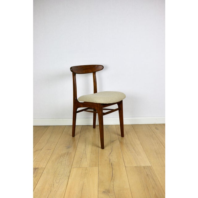 Vintage Beige Boucle Chairs from Rajmund Hałas, 1970s, Set of 3 For Sale - Image 18 of 18