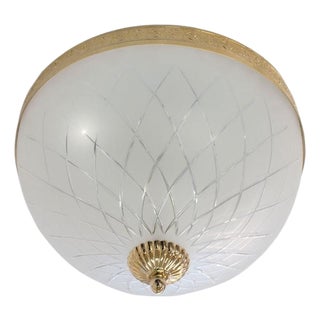 Deloitte 3 Lights Flush Mount in Gold Plate by Aggiolight For Sale