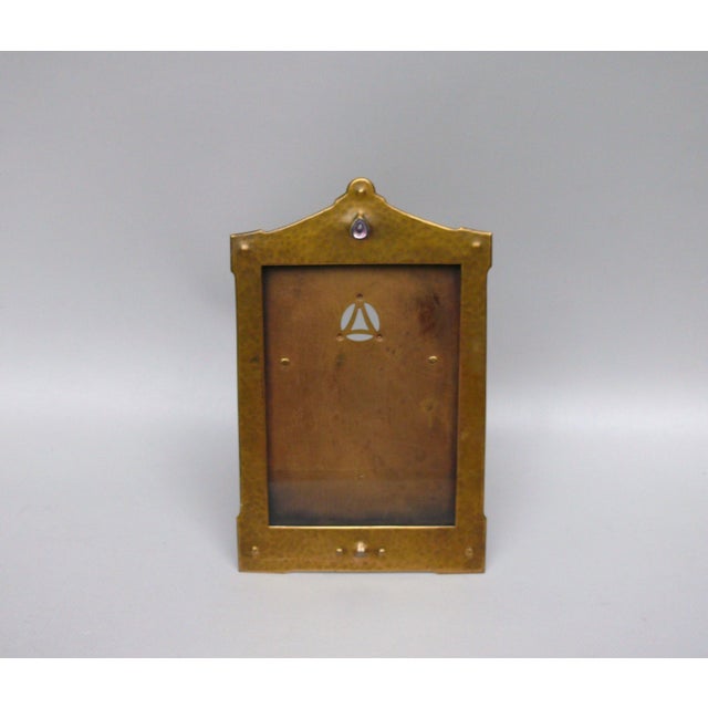 Art Nouveau Brass Picture Frame in the style of Mathildenhöhe Darmstadt, 1890s For Sale - Image 14 of 14