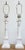 Vintage pair of Neo-Classical style marble column table lamps featuring simple and stunning carvings to veined white and...