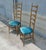 Gio Ponti 1950's Italian Exaggerated Ladder Back Chairs - a Pair For Sale - Image 4 of 7