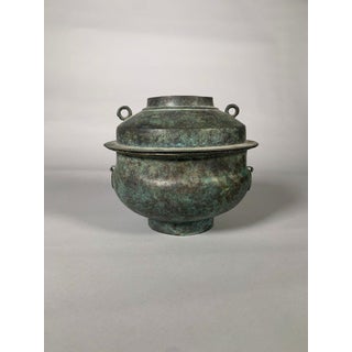 Large Bronze Offering Steamer, Han Dynasty, 206 BC–220 AD, Archaeology, China For Sale
