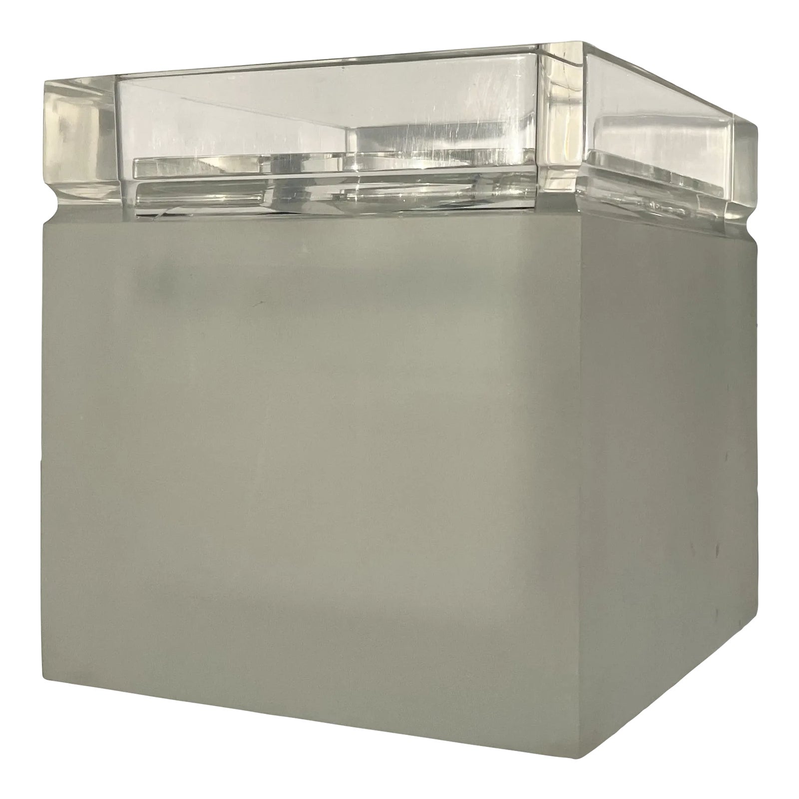 Late 20th Century Lucite Boutique Tissue Box in the Style of Charles ...
