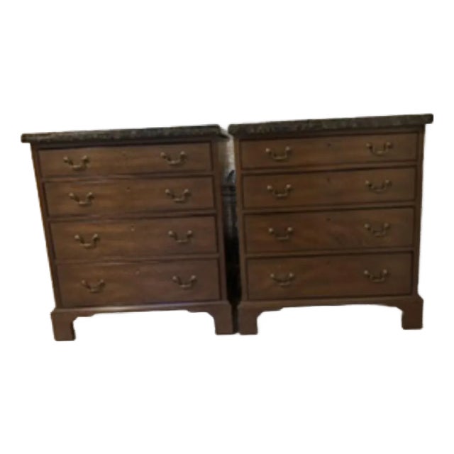 1970s Mahogany Side Tables - Pair For Sale