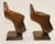 Brown Pair of Vintage American Wood Shoe Molds Bookends For Sale - Image 8 of 13
