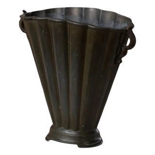 Art Deco Model D20 Vase in Patinated Disco Metal by Just Andersen, 1930s For Sale