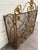 Mid 20th Century Vintage Hollywood Regency / Rococo Revival Folding Fireplace Screen For Sale - Image 5 of 10