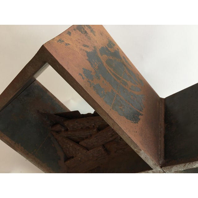 1970s Double Square Brutalist Sculpture For Sale - Image 9 of 13