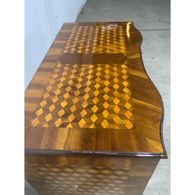 Baroque Chest of Drawers in Walnut with Marquetry, 1760s For Sale - Image 13 of 17