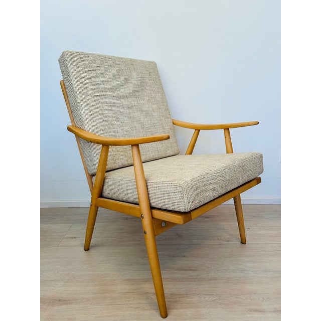 Mid-Century Modern Lounge Armchair by Jaroslav Šmidek for Ton, Former Czechoslovakia, 1960s For Sale - Image 3 of 12