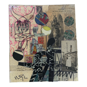 Wayne Cunningham Original Abstract Collage