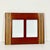 This is a lovely Mahogany wood picture frame from the 1980s. It hosts two 4" x 6" photos either side by side or one...
