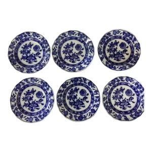 Early 20th Century Meissen Blue Onion Side Dishes - Set of 6