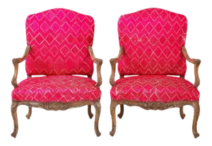 Late 18th Century Antique Louis XV Chairs - a Pair