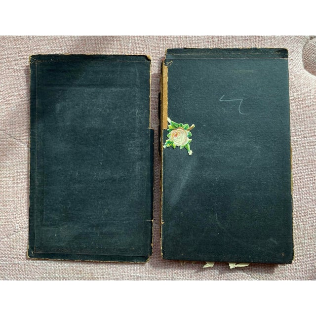 Late 19th Century Victorian Sticker Book, Parchment Notes For Sale - Image 5 of 7