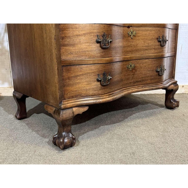 English Mahogany Secretary Desk, 1930s For Sale - Image 10 of 18