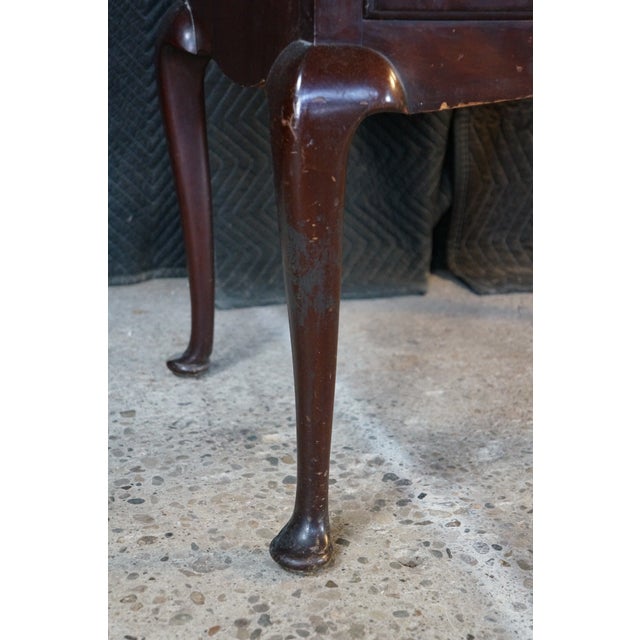 Mid Century Kaplan Furniture Mahogany Queen Anne Highboy Chest on Chest Dresser For Sale - Image 9 of 18