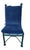 1980s 2 Vintage Pompeii Babylon Designer Side Chairs Twisted Aluminum Faux Verdigris For Sale - Image 5 of 13