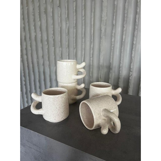 Ceramic Ceramic Tea Set by Ove Pollas for Pollas Design, Denmark, 1970s, Set of 7 For Sale - Image 7 of 15