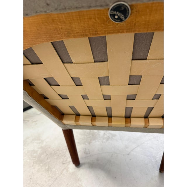 Wood Early 20th Century Hans Wegner Papa Bear Chair and Ottoman by AP Stolen Reupholstered For Sale - Image 7 of 17