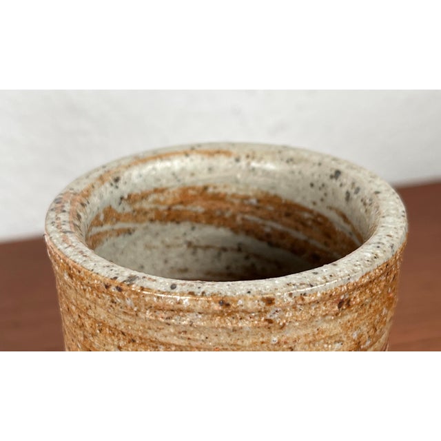 Mid-Century Modern Danish Studio Pottery Vase by Tue Poulsen, 1960s, Set of 2 For Sale - Image 9 of 13