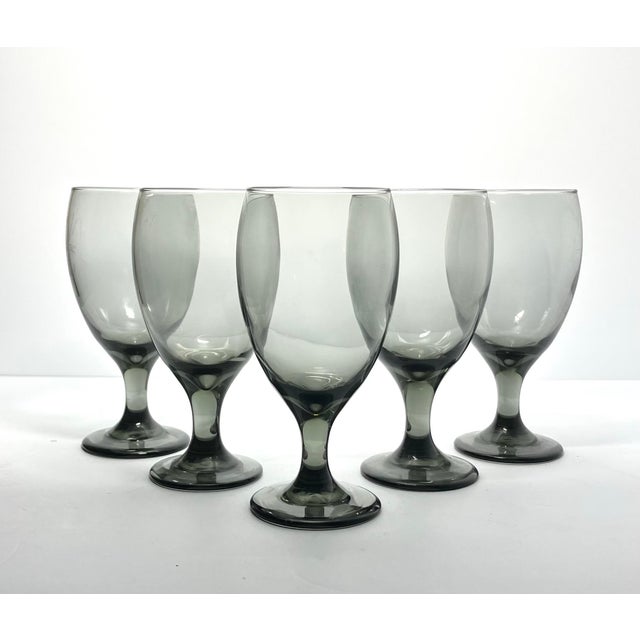 Libbey “Classic Smoke” Set of 6 Water, Iced Tea, or All Purpose Glasses 7” 16oz Excellent condition. No chips, cracks, or...