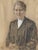 Heinrich Pforr, Mrs. Bausebach, Pastel, in Very Good conditions. Designed 1920 to 1949 This piece is designed in the style...