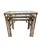 Vintage Faux Bamboo Italian Regency Nesting End Table Gold Gilt Maison Style For Sale - Image 9 of 15