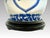 Wood Vintage Chinese 'Opium Pillow' Blue and White Porcelain Bedside Lamp / Table Lamp For Sale - Image 7 of 10