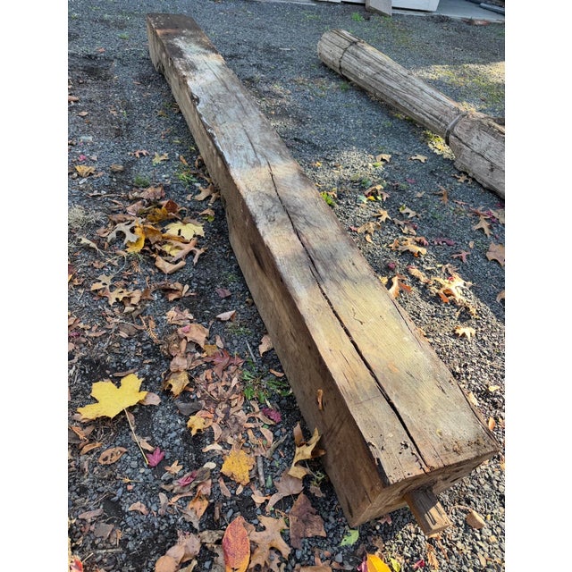 Antique Salvaged Structural Support Beam With Intricate Carvings, For Sale - Image 17 of 17