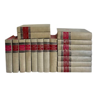 1940's Set of 17 Literary Classics Club Book Volumes For Sale