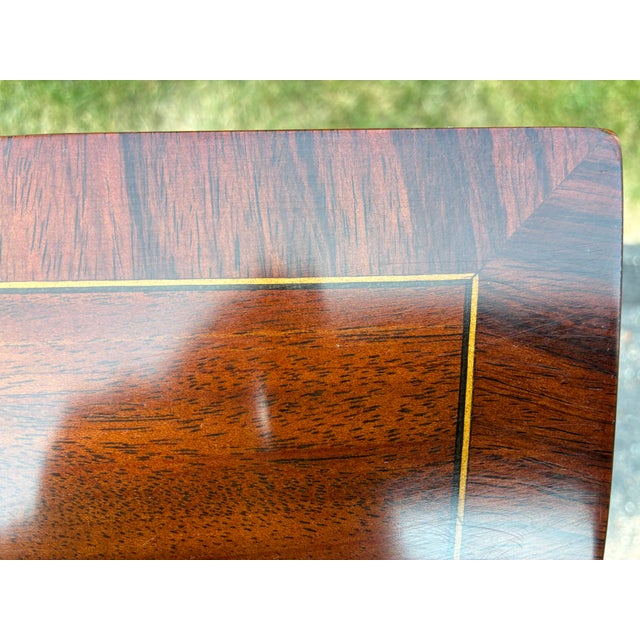 1940s Mahogany Console Table by Joseph Gerte of Boston For Sale - Image 12 of 18